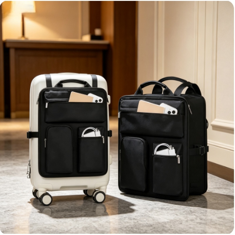 Travel Accessories Luggage Straps - 多ポケットラゲージオーガナイザーバッグ、耐衝撃性ナイロン製スーツケース収納ポーチ、調節可能なストラップ付き