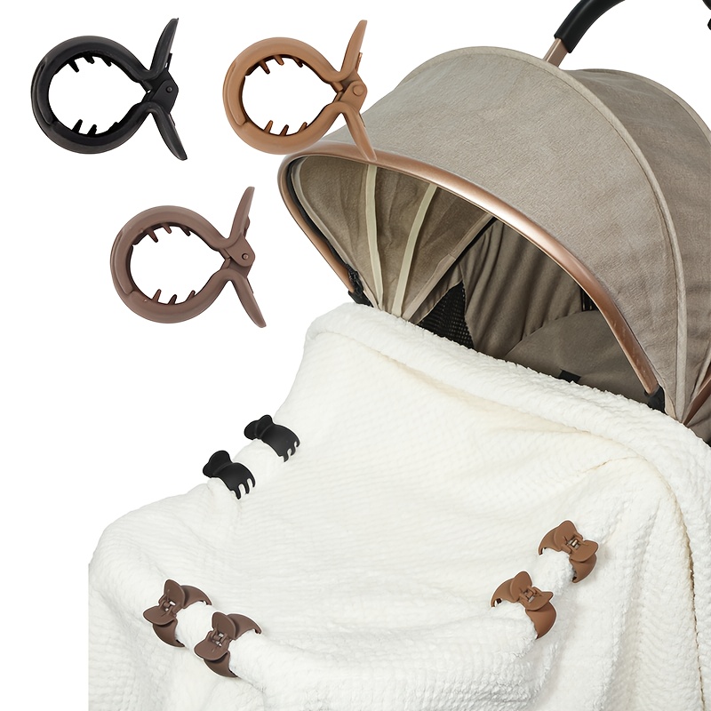 Travel Accessories With Baby - 2 個ベビーカークランプワニ口クリップベビーカーペグポータブルベビーカーフックベビーカーシートクリップ幼児ベビーカーアクセサリー