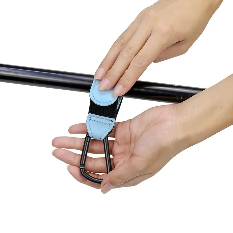 Travel Accessories With Baby - 1/2/4個入り レザー製ベビーカー用フック PU製 調節可能なベビーカー用フック オーガナイザー おむつバッグ用ハンガー