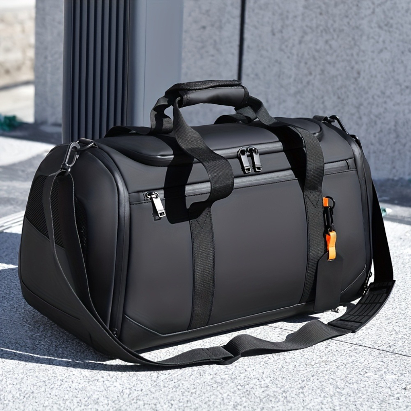 Travel Accessories Bag For Men - 大容量メンズトラベルバッグ、多機能コンパートメント付き広々としたスポーツジムバッグ、週末旅行用ダッフルバッグ