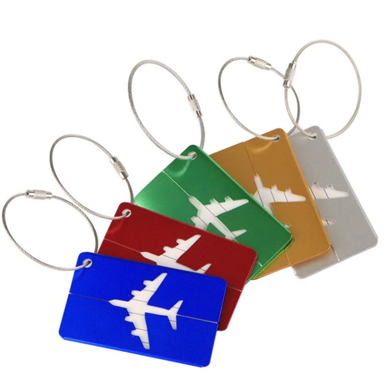 Travel Accessories Luggage Straps - 新しいファッション荷物タグアルミ合金女性男性旅行荷物スーツケースストラップ手荷物名ラベルホルダー旅行アクセサリー