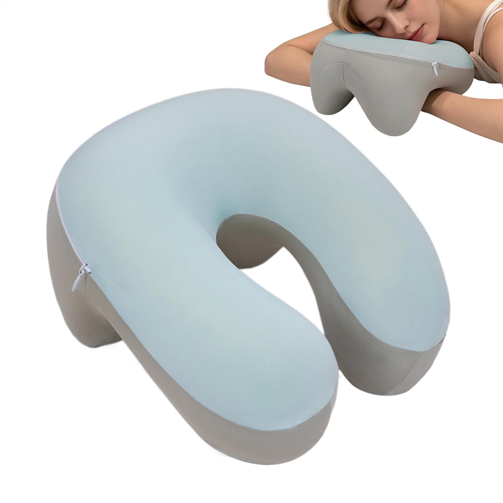 Neck Pillow Memory Foam - 飛行機用ネックピロー ポータブルU字型メモリーフォーム 取り外し可能な飛行機用ネックピロー 旅行用 飛行機 電車