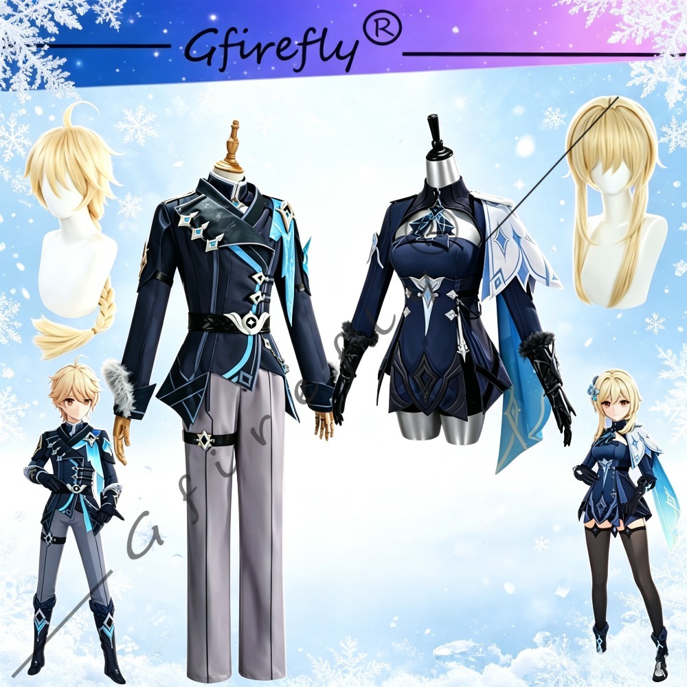 Travel Accessories Unisex - 原神（Genshin Impact）トラベラー ルミネ＆エーテル スネジナヤ コスプレ衣装 ユニフォーム