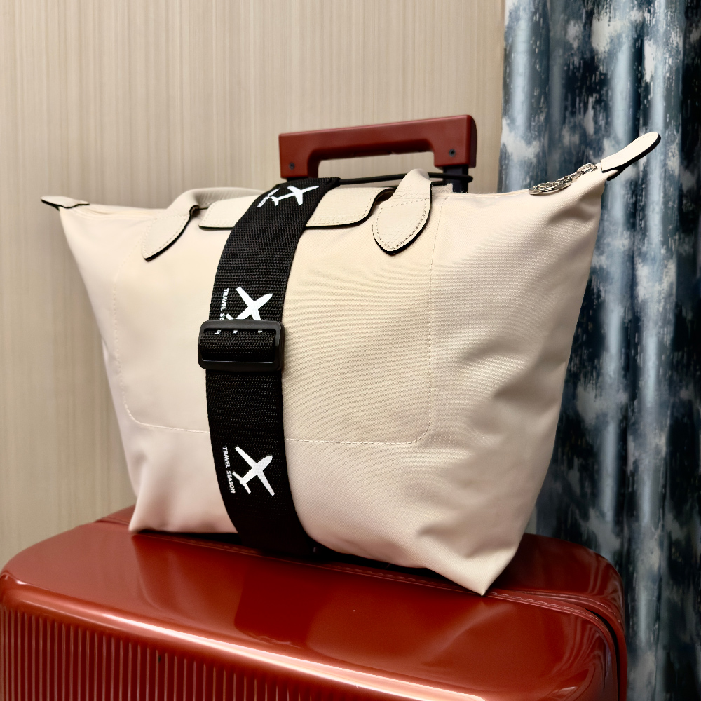 航空機用プリントナイロン製荷物固定ストラップ（1パック入り） - Qantas Travel Accessories のレビューと価格