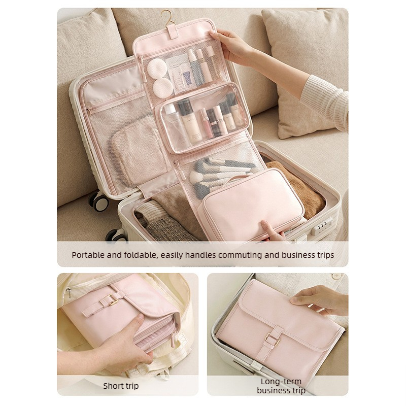 トラベルトイレタリーバッグ 吊り下げ式 多機能 ポータブル  - Travel Accessories Toiletries のレビューと価格