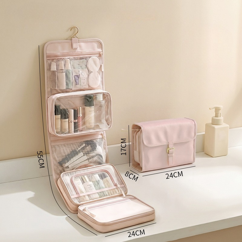 トラベルトイレタリーバッグ 吊り下げ式 多機能 ポータブル  - Travel Accessories Toiletries のレビューと価格