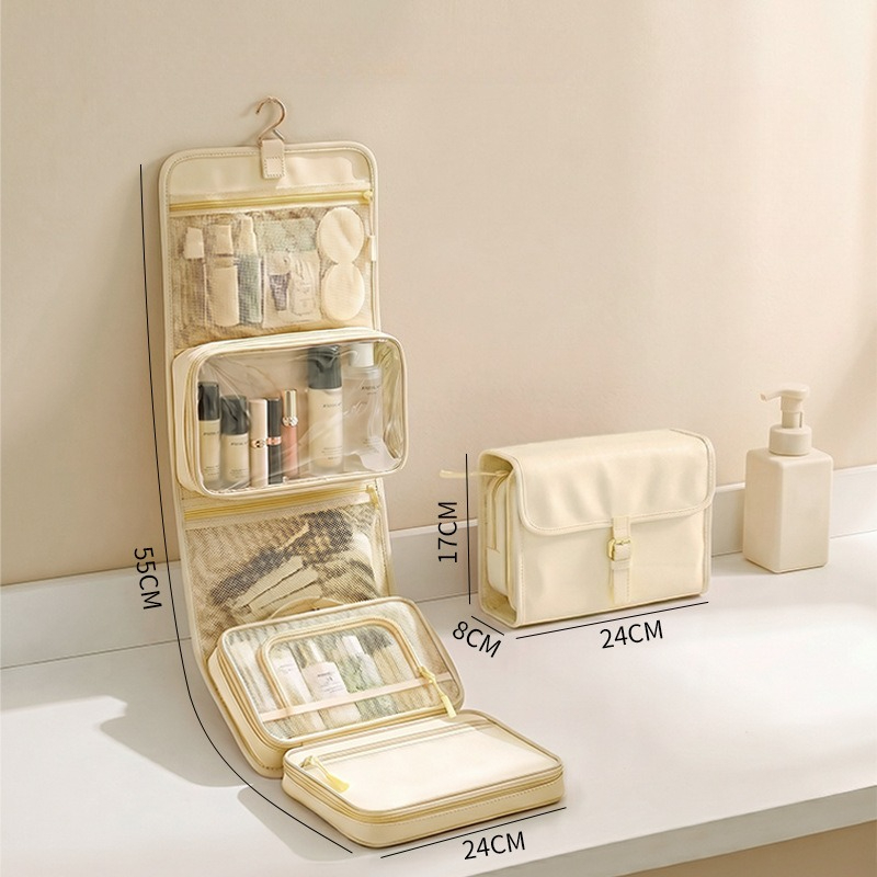 トラベルトイレタリーバッグ 吊り下げ式 多機能 ポータブル  - Travel Accessories Toiletries のレビューと価格