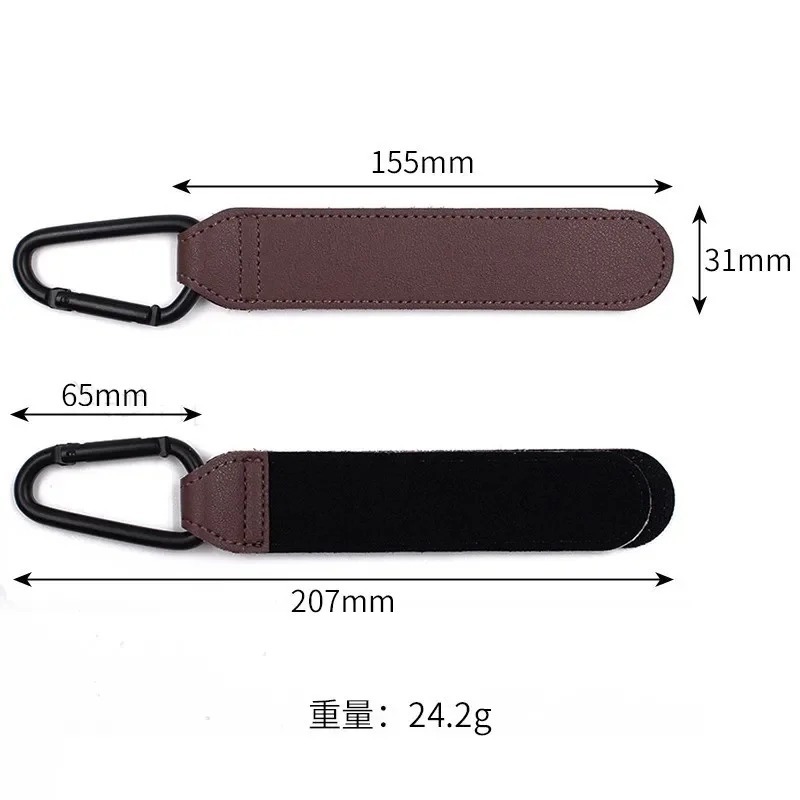 ベビーカーフック ファッションPUレザー製 調節可能なベビー - Travel Accessories With Baby のレビューと価格