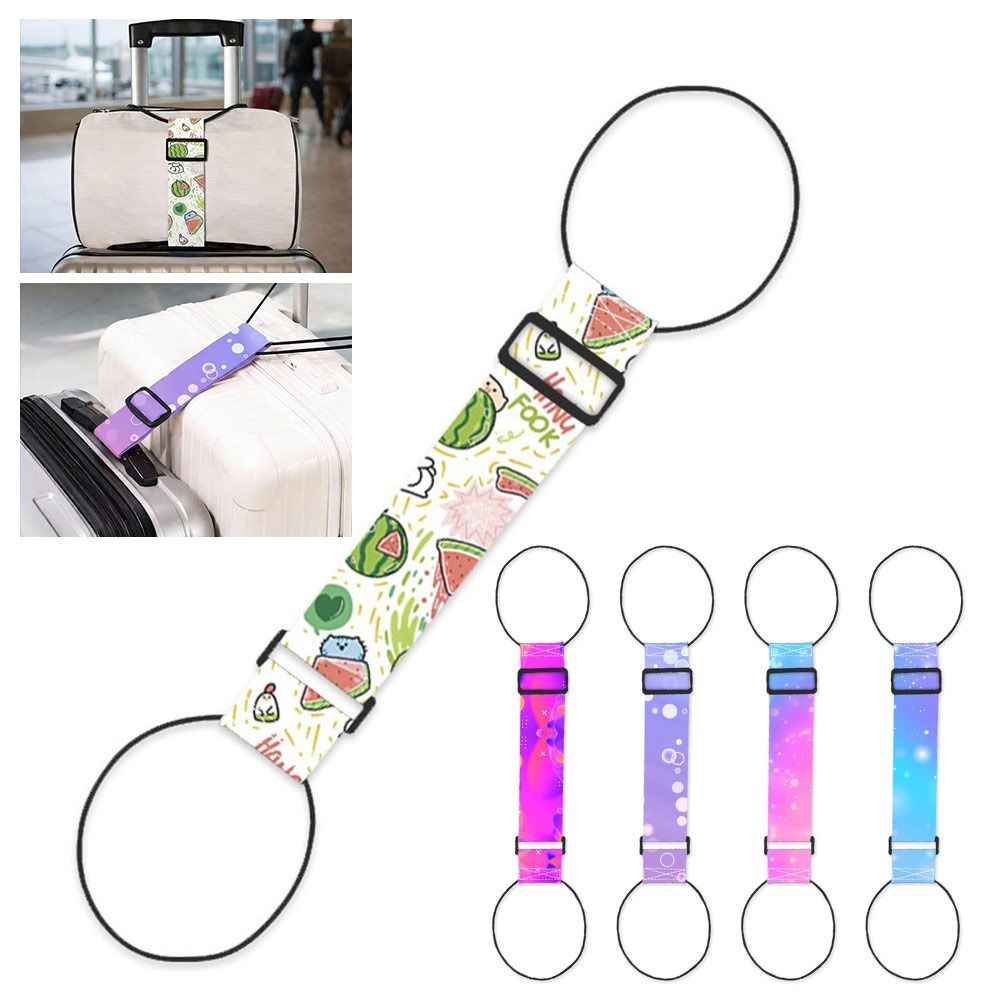 新しいカラフルな荷物弾性ストラップ再利用可能な調節可能な旅行 - Travel Accessories Luggage Straps のレビューと価格
