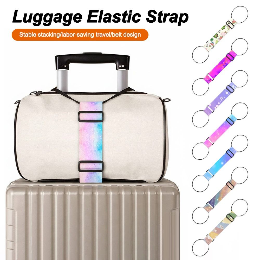 新しいカラフルな荷物弾性ストラップ再利用可能な調節可能な旅行 - Travel Accessories Luggage Straps のレビューと価格