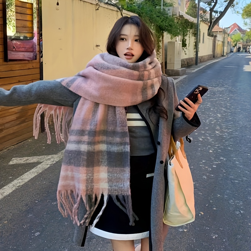 女性用クラシックチェック柄スカーフ - 日本のデザインにイン - Travel Accessories Unisex のレビューと価格