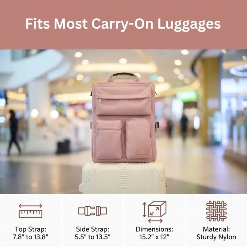 多ポケットラゲージオーガナイザーバッグ、耐衝撃性ナイロン製ス - Travel Accessories Luggage Straps のレビューと価格