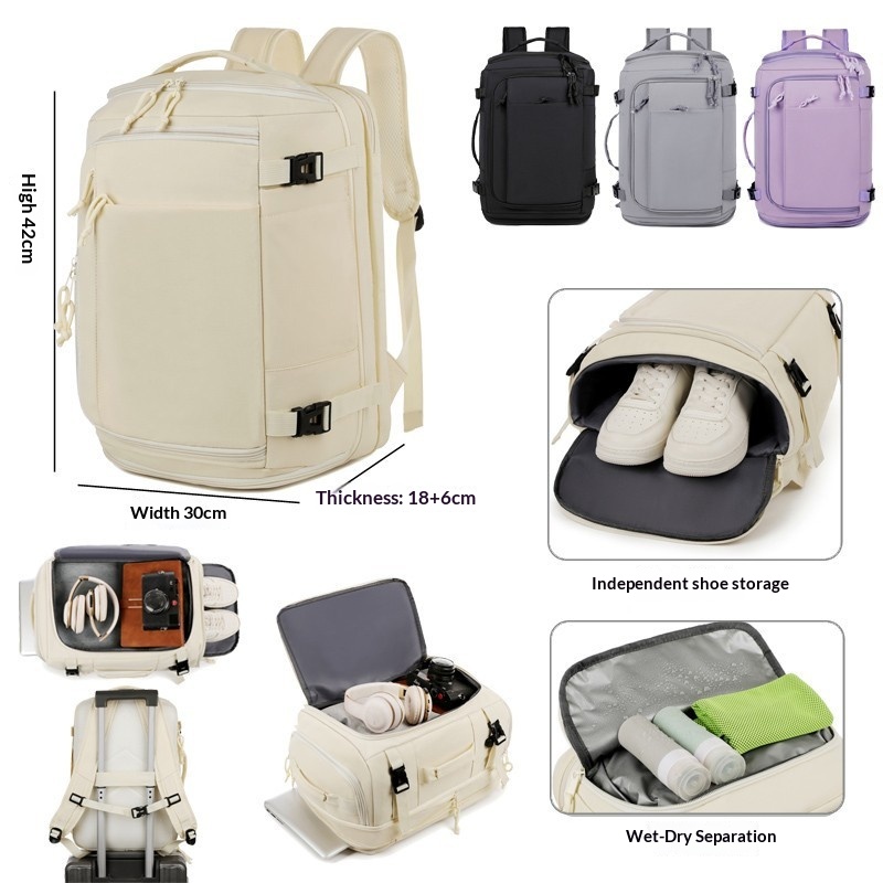 旅行用バックパック 大容量 多機能 パソコンバッグ 軽量 ラ - Travel Accessories Logo のレビューと価格