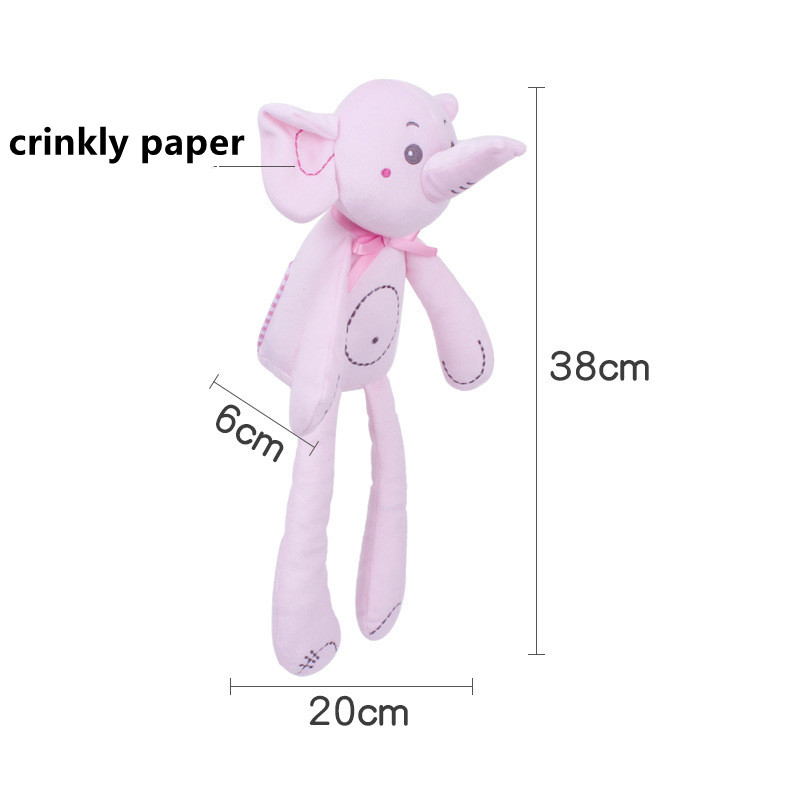 漫画の動物のぬいぐるみベビーおもちゃ、ぶら下げガラガラ付き、 - Travel Accessories With Baby のレビューと価格