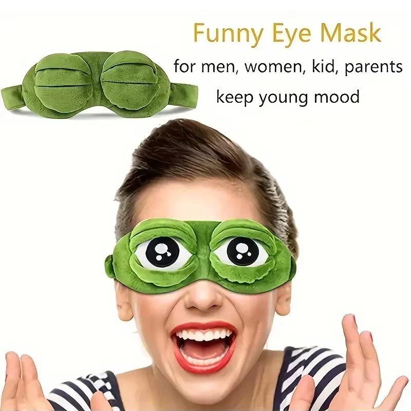 カエル型アイマスク パーティーゲーム 面白いアイマスク 漫画 - Travel Accessories Eye Mask のレビューと価格