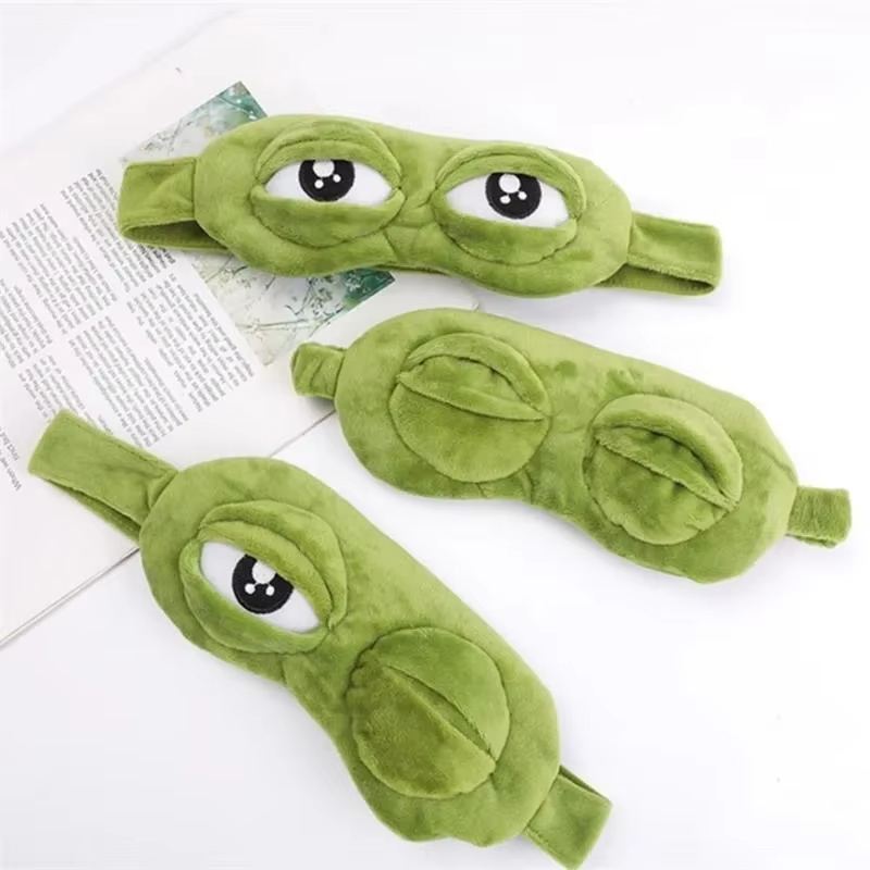 カエル型アイマスク パーティーゲーム 面白いアイマスク 漫画 - Travel Accessories Eye Mask のレビューと価格