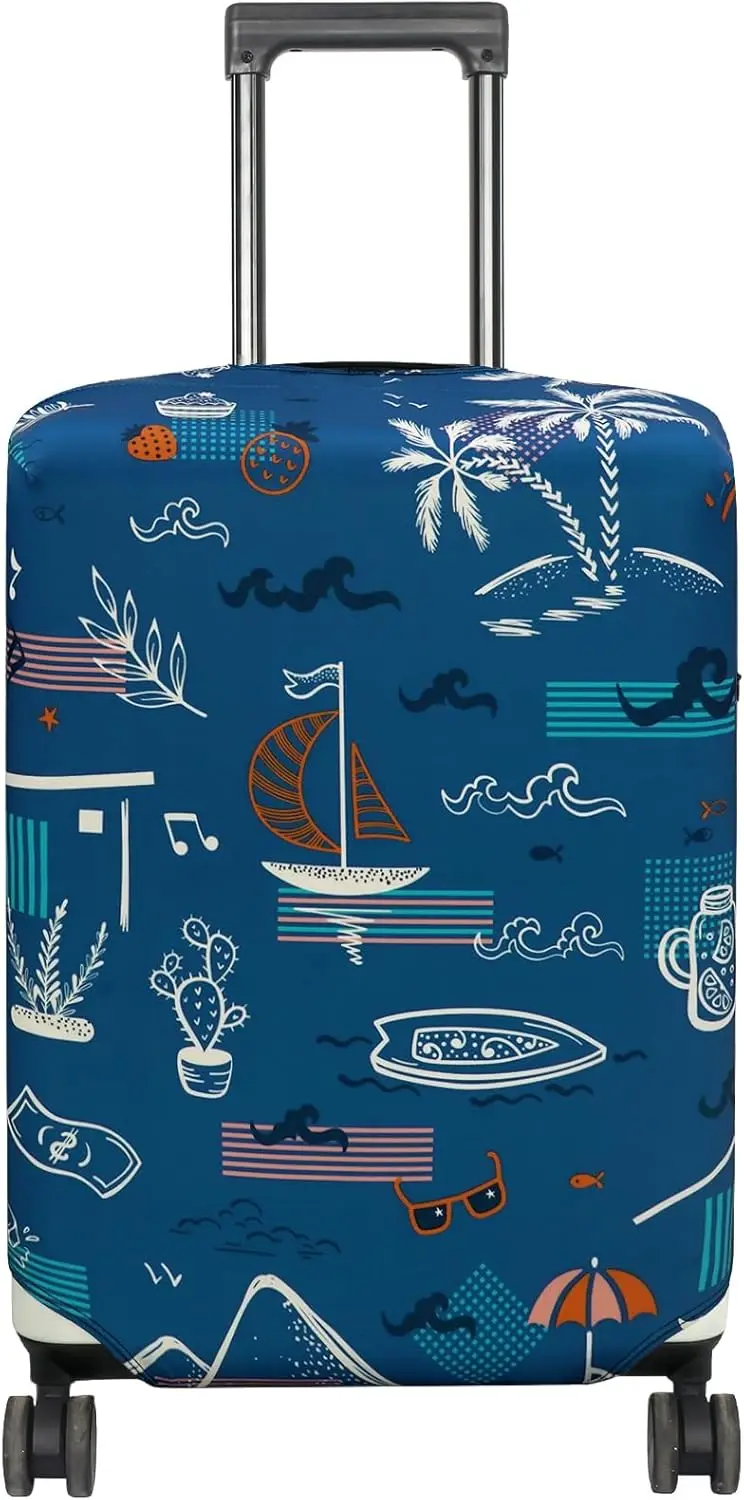 洗える荷物カバー - ファッションスーツケースプロテクター  - Travel Accessories Hawaii のレビューと価格
