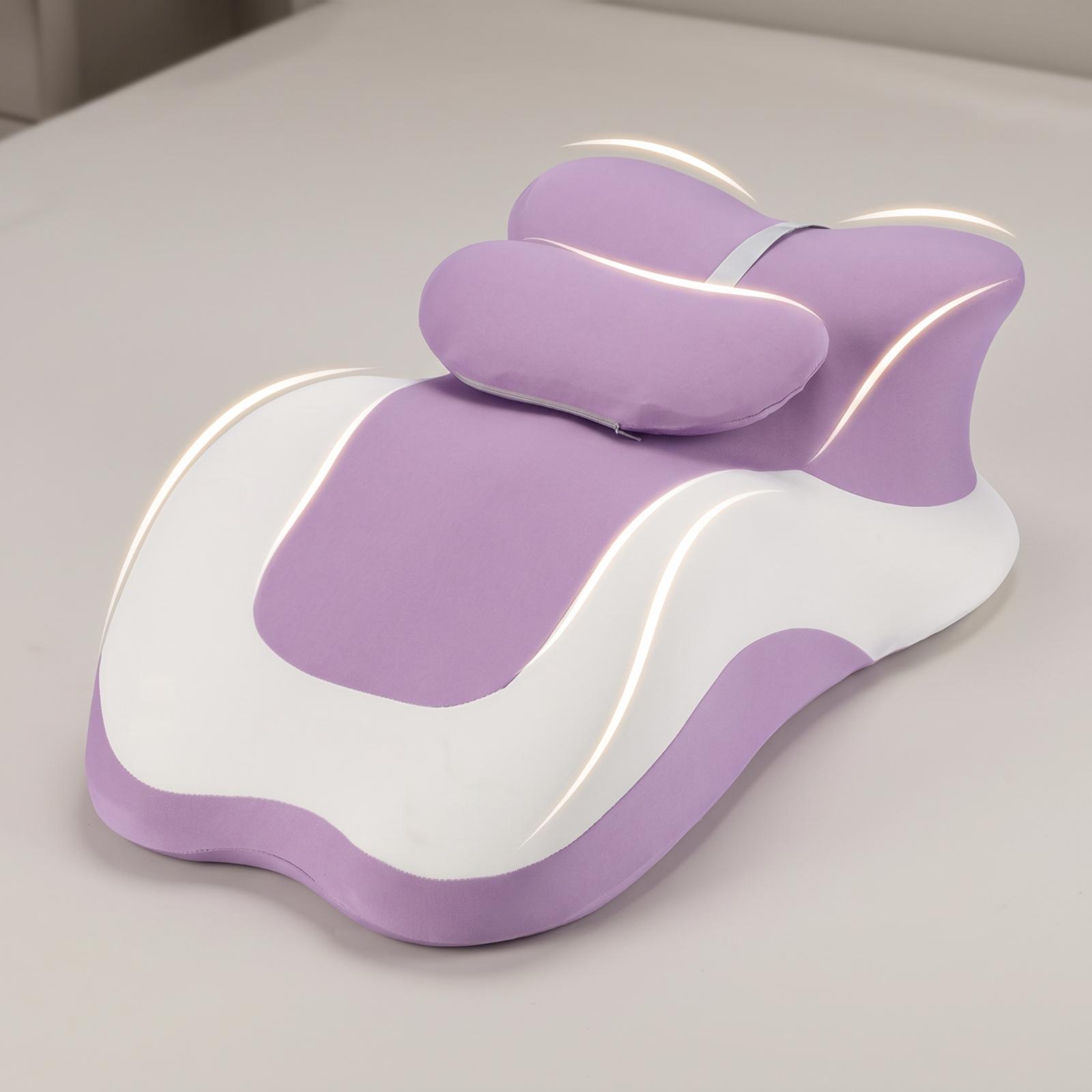人間工学に基づいたメモリーフォームベッド枕、うつ伏せやリクラ - Neck Pillow Memory Foam のレビューと価格