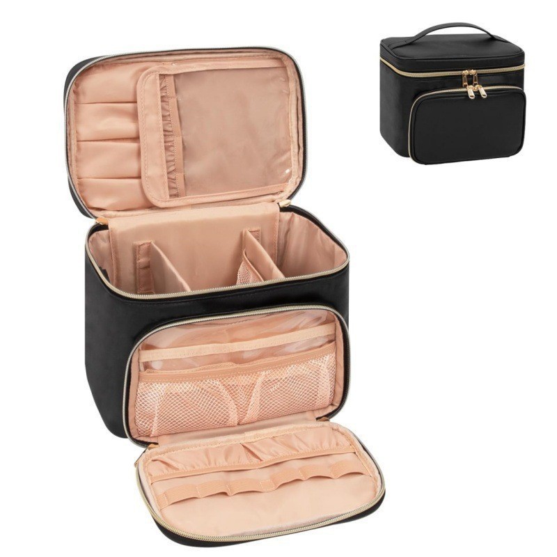 大型防水メイクアップバッグ 携帯用大型化粧品トラベルバッグ  - Travel Accessories Toiletries のレビューと価格