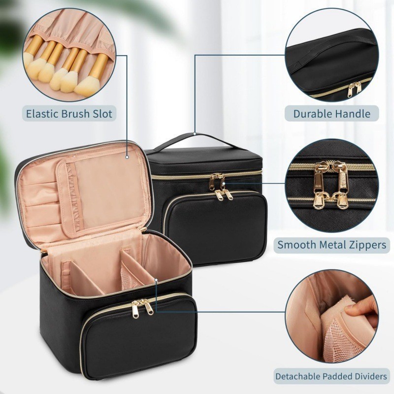 大型防水メイクアップバッグ 携帯用大型化粧品トラベルバッグ  - Travel Accessories Toiletries のレビューと価格
