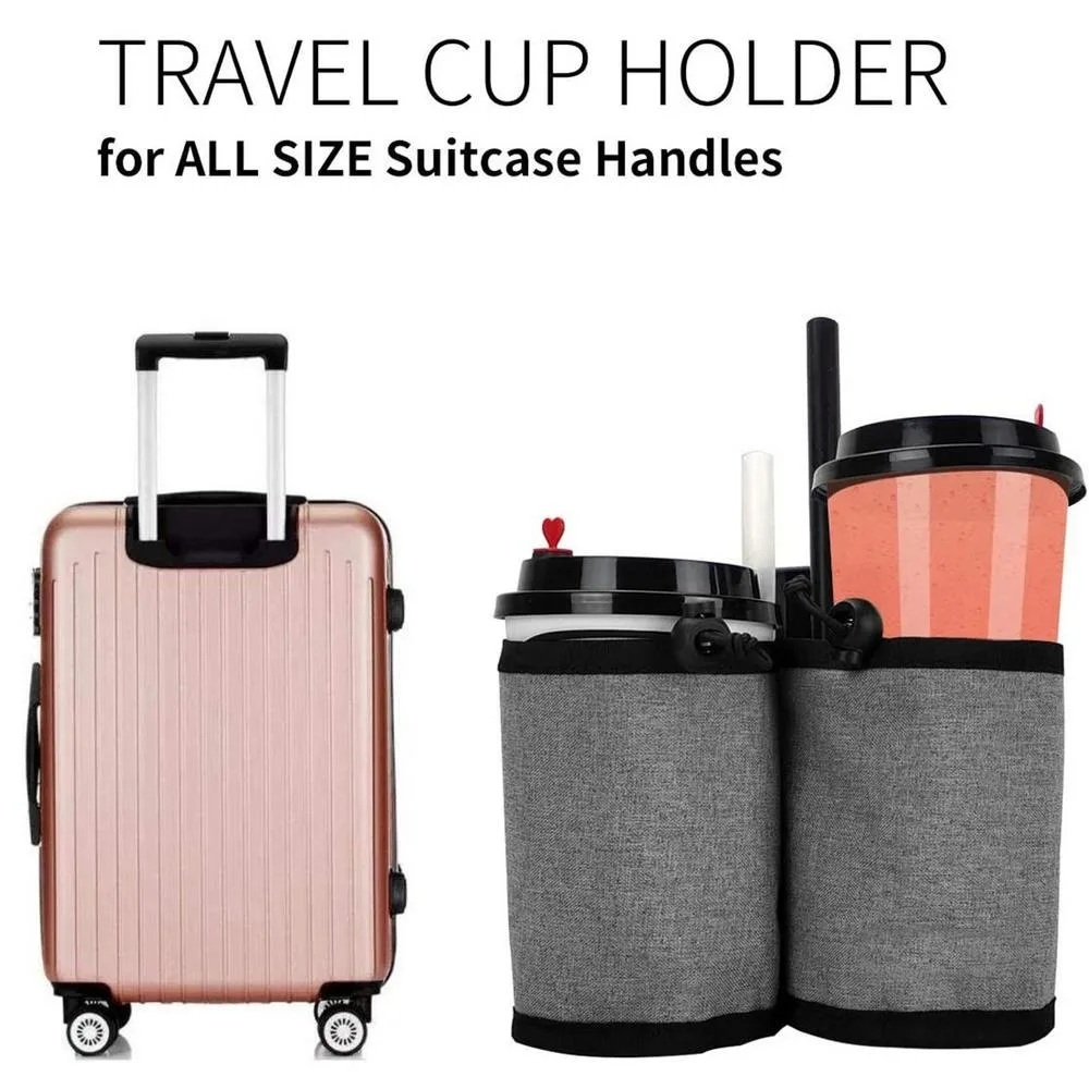 新しい荷物用ハンドル付きウォーターボトルホルダーバッグ、デュ - Travel Accessories Logo のレビューと価格