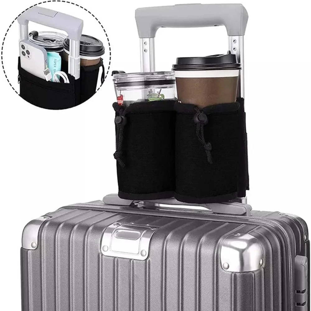 新しい荷物用ハンドル付きウォーターボトルホルダーバッグ、デュ - Travel Accessories Logo のレビューと価格