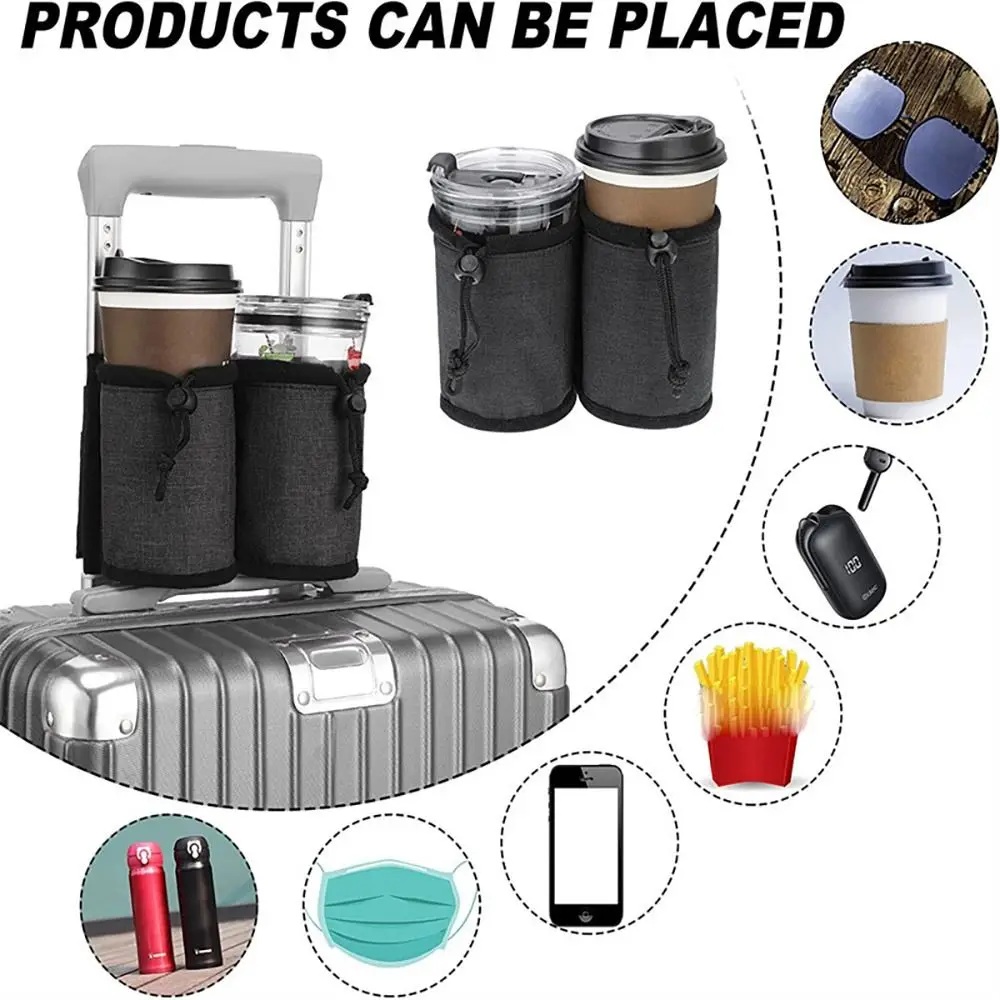 新しい荷物用ハンドル付きウォーターボトルホルダーバッグ、デュ - Travel Accessories Logo のレビューと価格