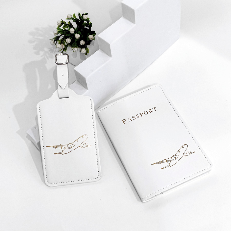2 ピース/セット航空機パスポートカバー荷物タグ名前 ID  - Qantas Travel Accessories のレビューと価格