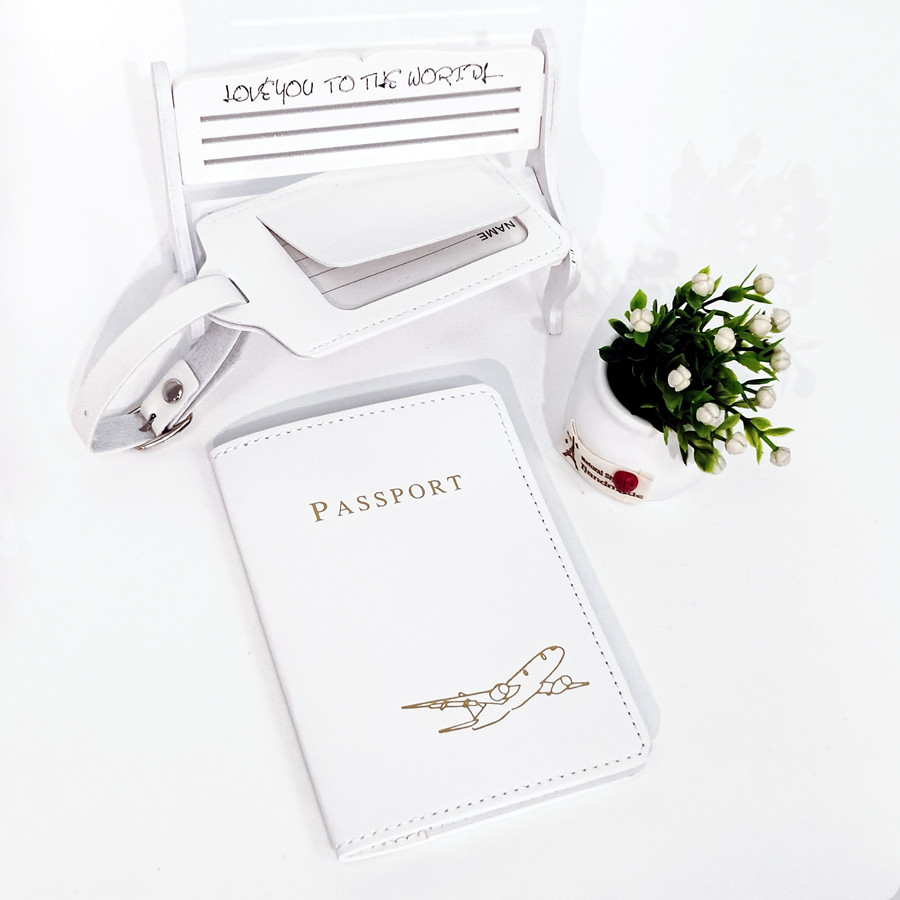 2 ピース/セット航空機パスポートカバー荷物タグ名前 ID  - Qantas Travel Accessories のレビューと価格