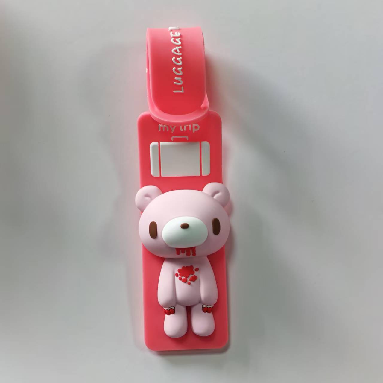 かわいい漫画のクマのシリコン製荷物タグ、紛失防止スーツケース - Travel Accessories List のレビューと価格