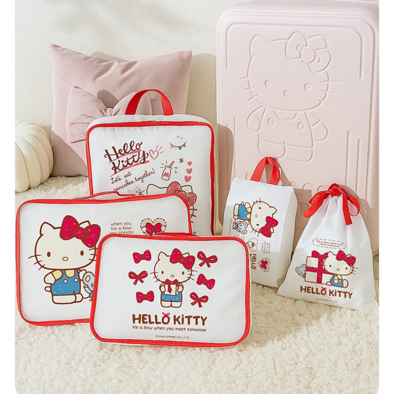 ハローキティ収納袋かわいい漫画荷物包装袋旅行多機能分類ガール - Travel Accessories In Japan のレビューと価格