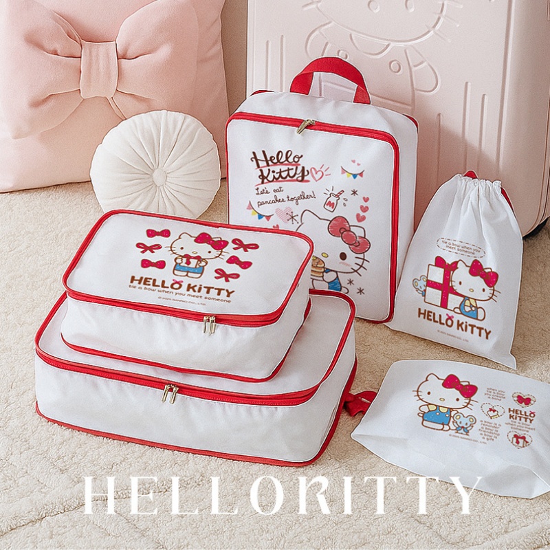 ハローキティ収納袋かわいい漫画荷物包装袋旅行多機能分類ガール - Travel Accessories In Japan のレビューと価格