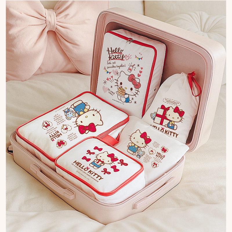 ハローキティ収納袋かわいい漫画荷物包装袋旅行多機能分類ガール - Travel Accessories In Japan のレビューと価格