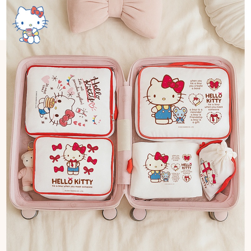 ハローキティ収納袋かわいい漫画荷物包装袋旅行多機能分類ガール - Travel Accessories In Japan のレビューと価格
