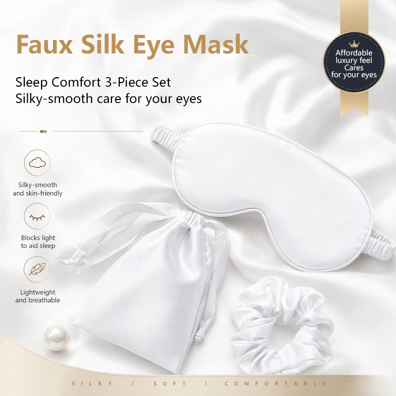 両面シルク睡眠アイシェード光遮断通気性トラベルスリープアイマ - Travel Accessories Eye Mask のレビューと価格