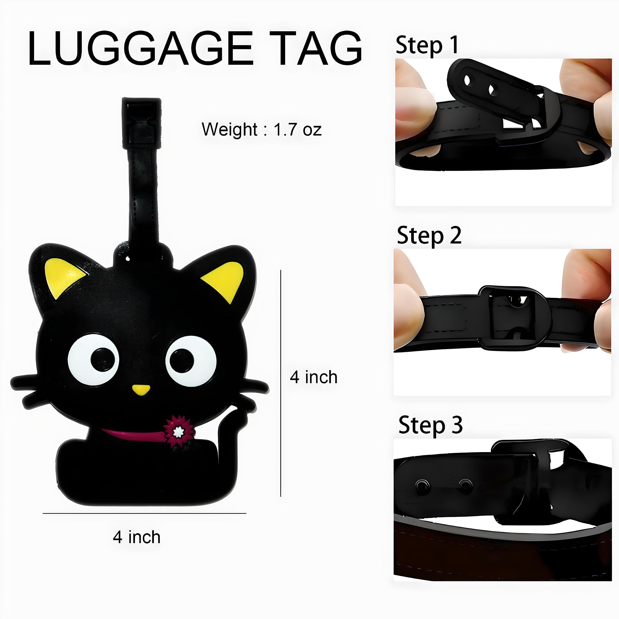 かわいい動物の荷物タグ旅行猫犬うんち恐竜スーツケースIDアド - Travel Accessories List のレビューと価格