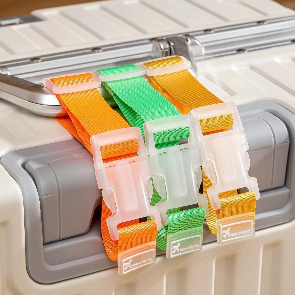 2pc カラフルな調節可能な荷物ナイロンストラップ荷物ベルト - Qantas Travel Accessories のレビューと価格
