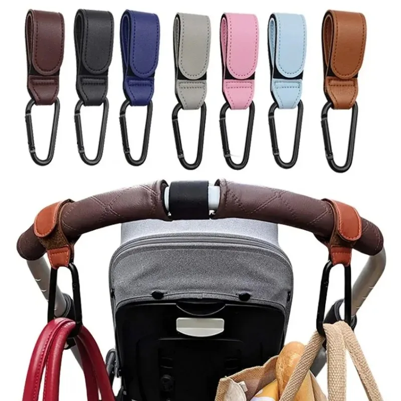 1/2/4個入り レザー製ベビーカー用フック PU製 調節可 - Travel Accessories With Baby のレビューと価格