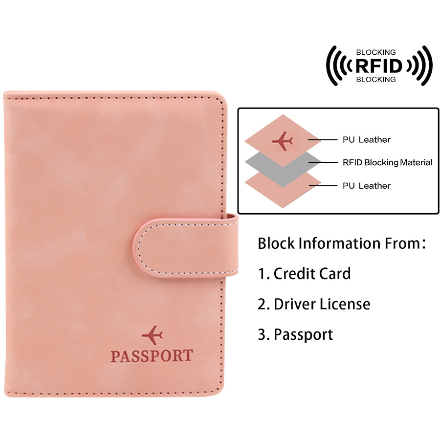 磁気ボタンパスポートカバーカバーネームカスタマイズ Rfid - Travel Accessories Bag For Men のレビューと価格