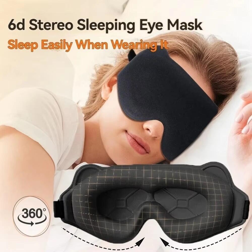 新しい 3D スリープアイマスク立体視男性用と女性用遮光スリ - Travel Accessories Eye Mask のレビューと価格