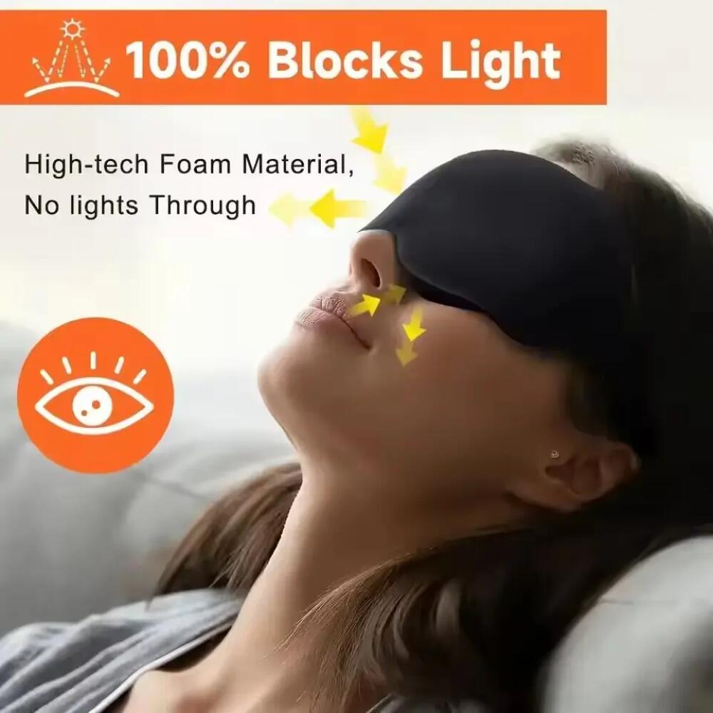 新しい 3D スリープアイマスク立体視男性用と女性用遮光スリ - Travel Accessories Eye Mask のレビューと価格