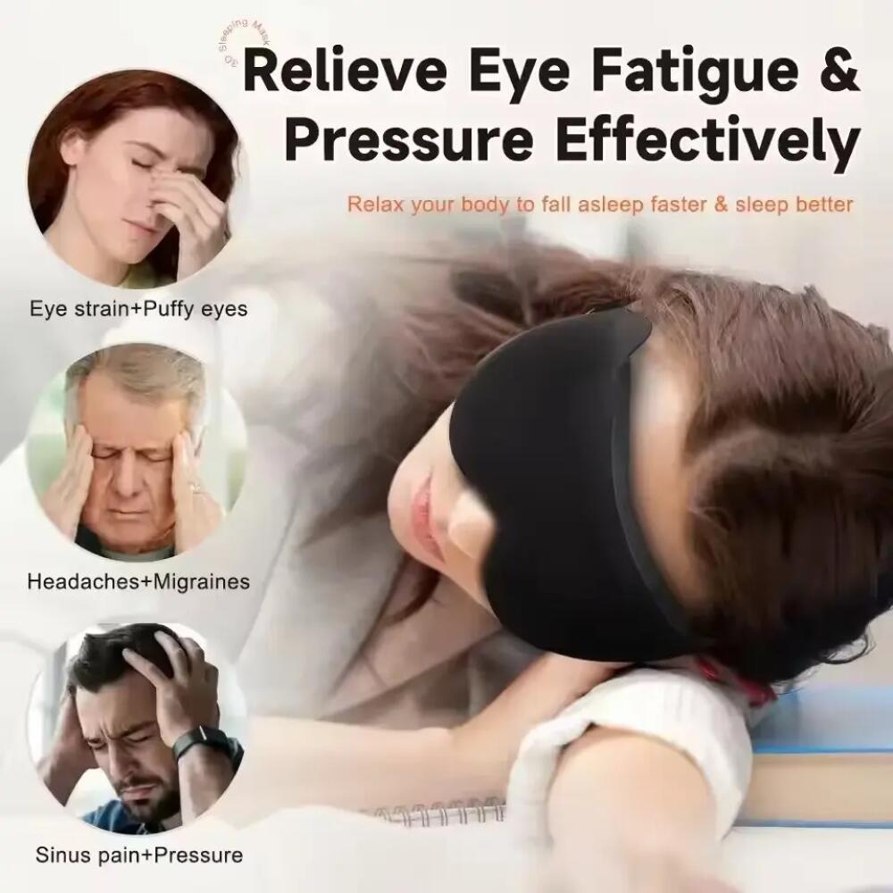 新しい 3D スリープアイマスク立体視男性用と女性用遮光スリ - Travel Accessories Eye Mask のレビューと価格