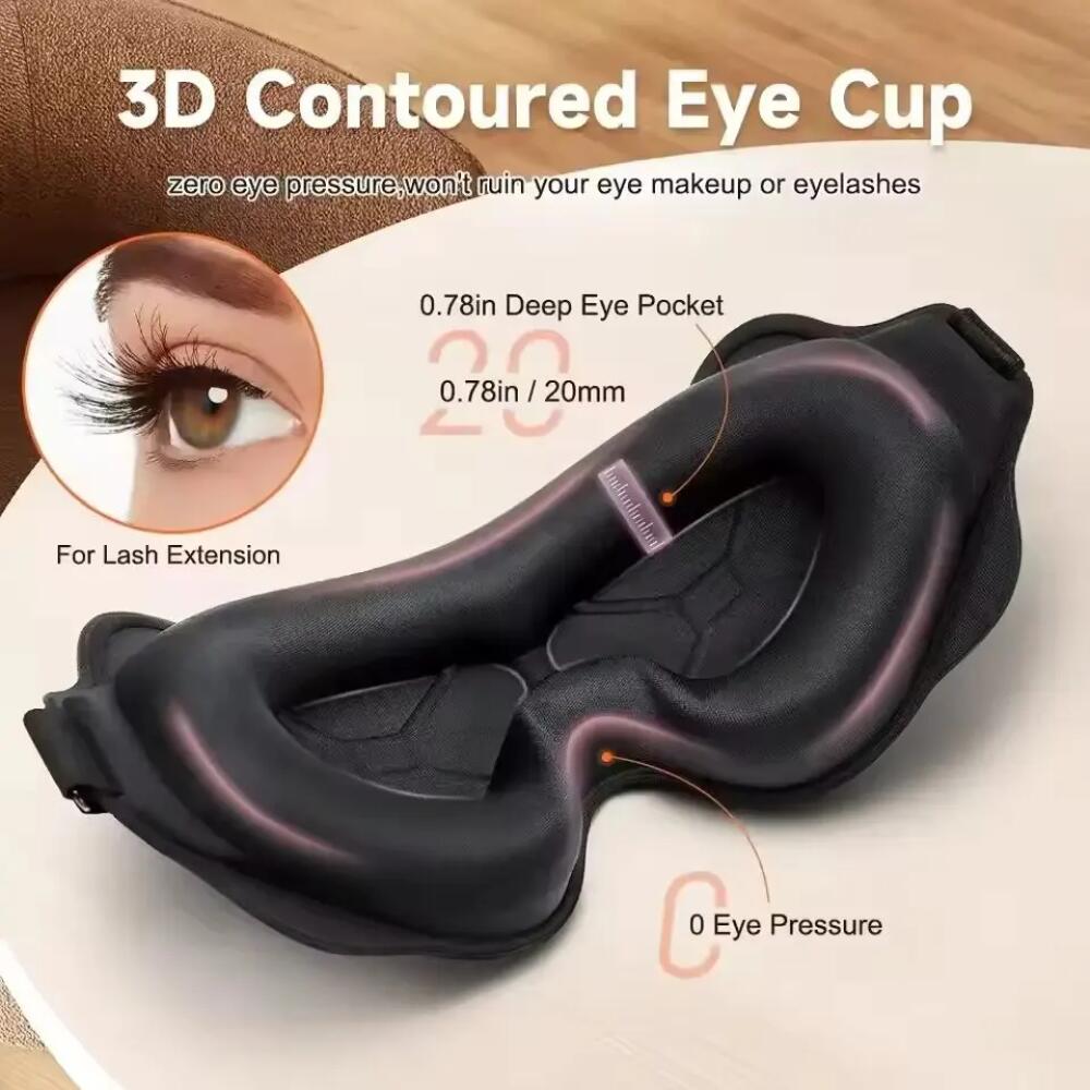 新しい 3D スリープアイマスク立体視男性用と女性用遮光スリ - Travel Accessories Eye Mask のレビューと価格