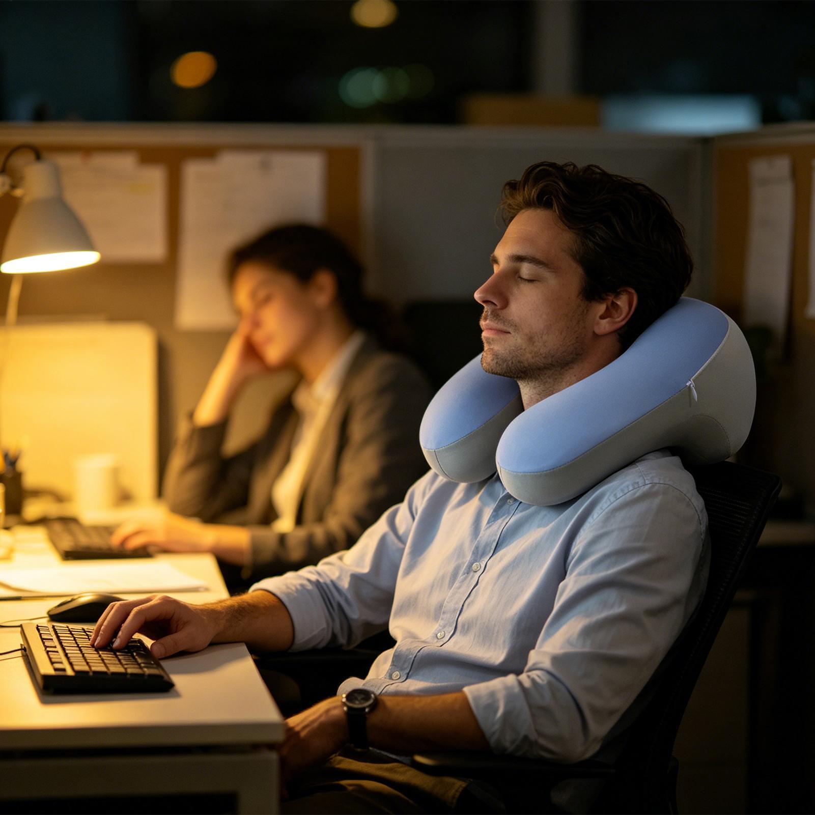 飛行機用ネックピロー ポータブルU字型メモリーフォーム 取り - Neck Pillow Memory Foam のレビューと価格