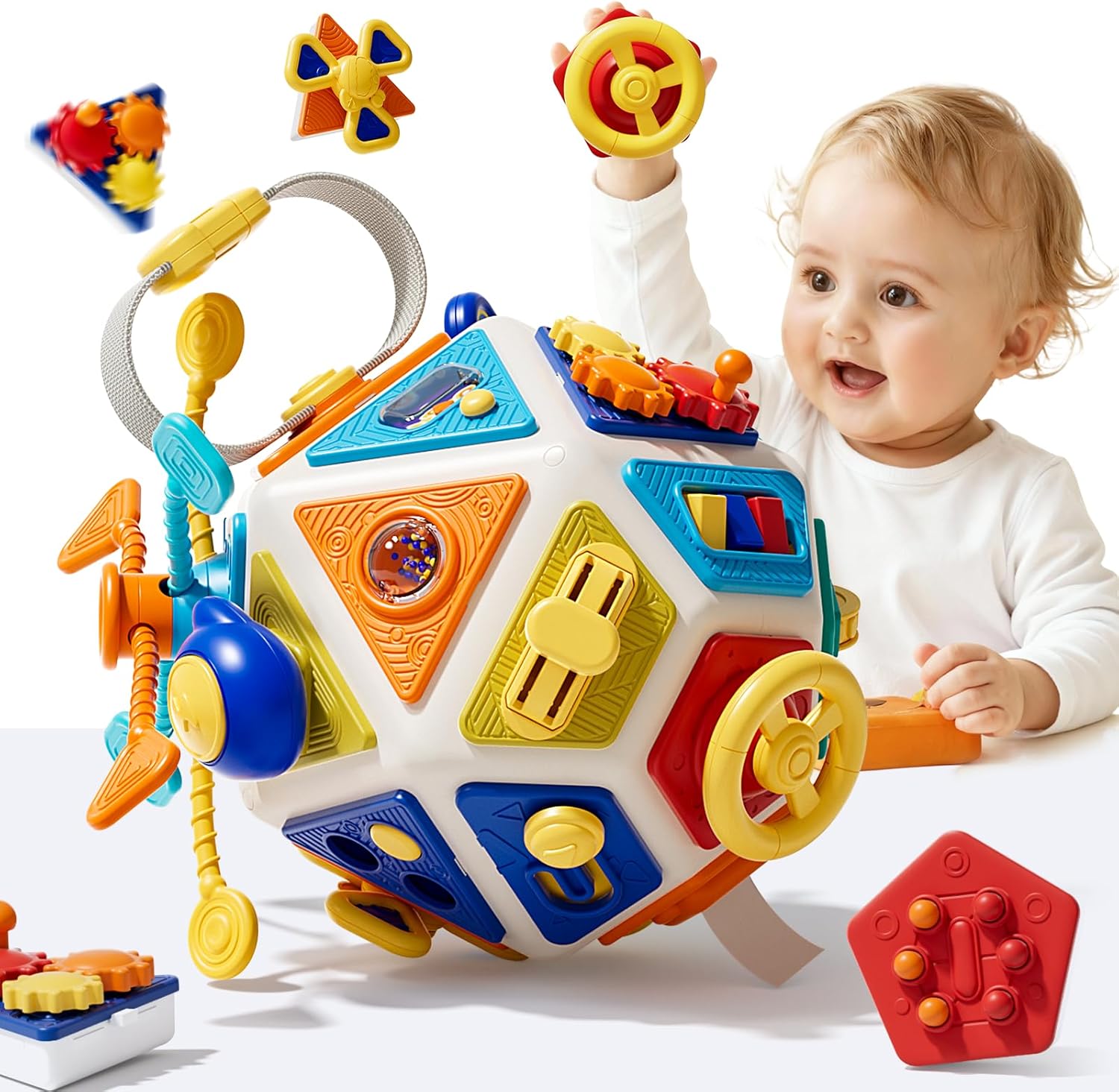 ベビービジーボードアクティビティキューブおもちゃ モンテッソ - Travel Accessories With Baby のレビューと価格