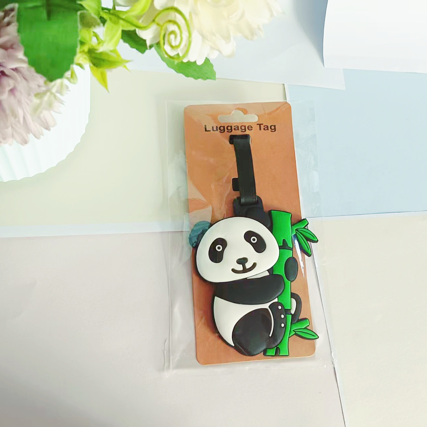 旅行用品漫画風PVCパンダラゲッジタグ旅行搭乗券スーツケース - Travel Accessories List のレビューと価格