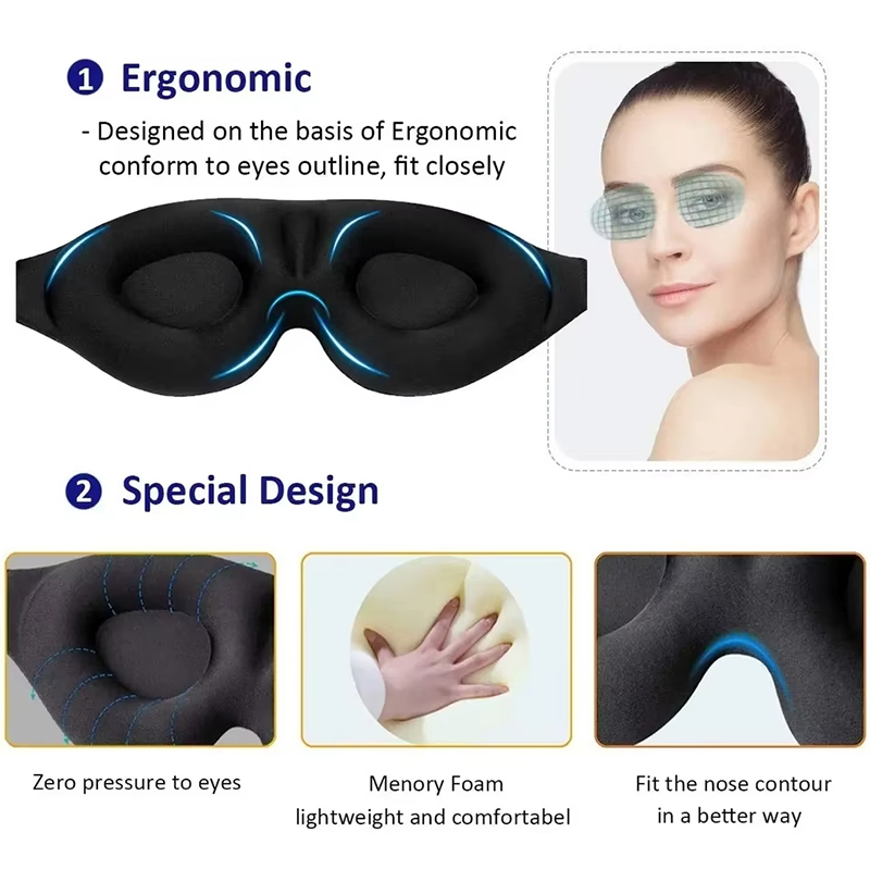 スリーピングマスク アイパッチ 目隠し ライトトラベルアイマ - Travel Accessories Eye Mask のレビューと価格