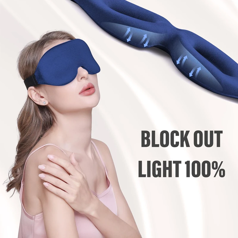 3Dナイトスリープアイマスク、通気性があり、睡眠に最適な超ソ - Travel Accessories Eye Mask のレビューと価格