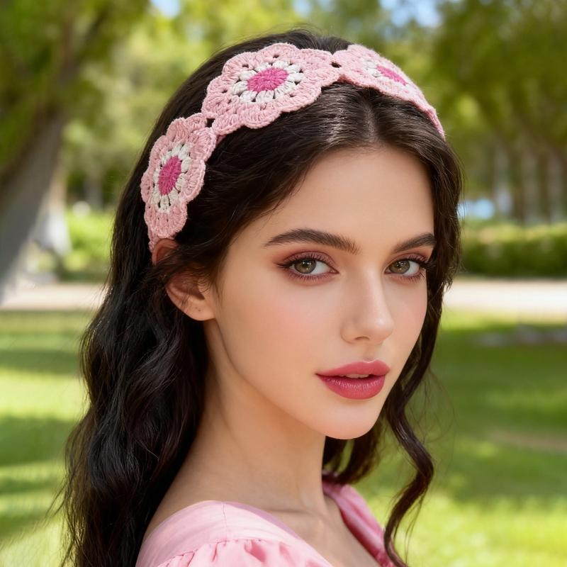 ニットフラワーヘッドバンドカラフルなビーチハワイヘアアクセサ - Travel Accessories Hawaii のレビューと価格