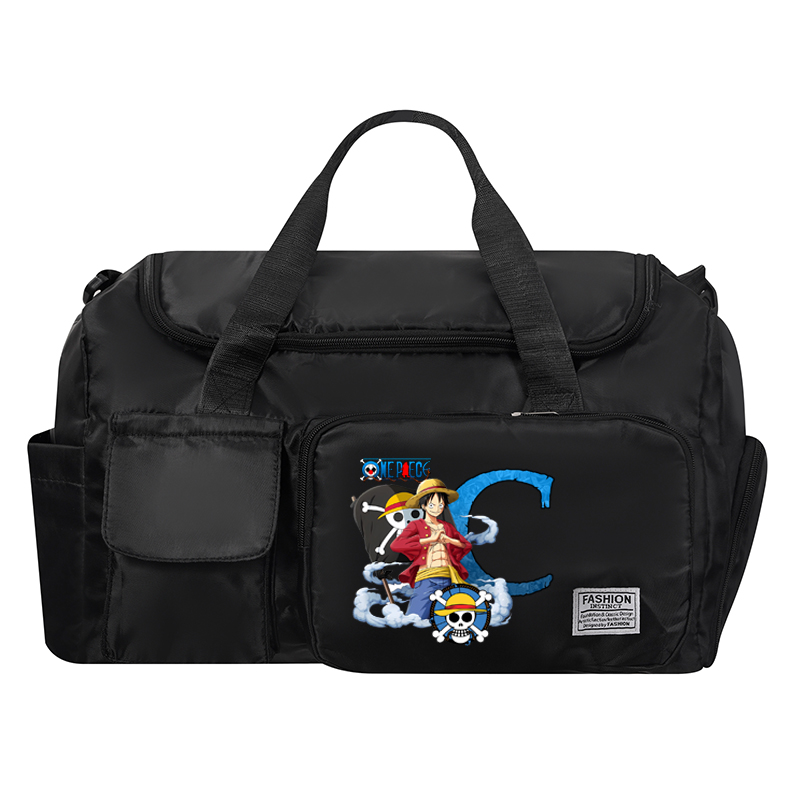 ワンピース男性女性旅行バッグアニメ A-Z 文字プリント防水 - Travel Accessories Logo のレビューと価格